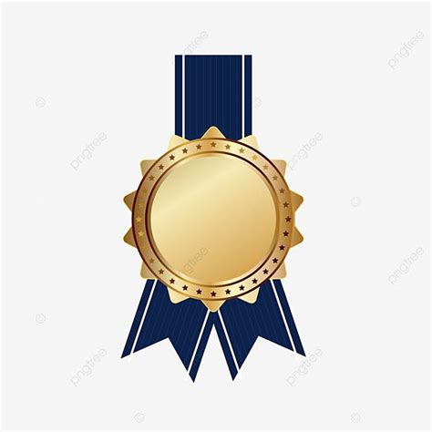 Medal Blank Clipart Transparent PNG Hd, Vector Blank Blue Striped ...