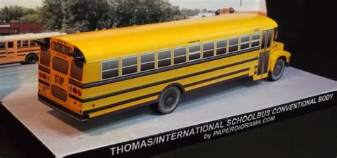 Thomas/International 3800 School Bus paper model (1:87/H0 scale ...