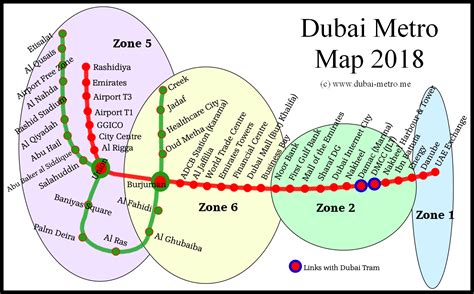 Dubai Metro Zones - Dubai Metro Information