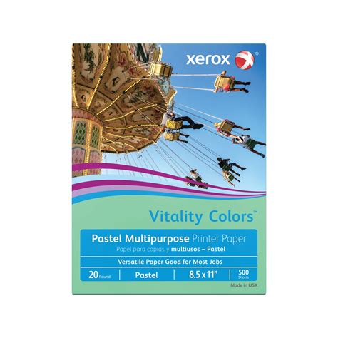 Xerox® Vitality Colors™ Color Multi-Use Printer & Copier Paper, Letter ...