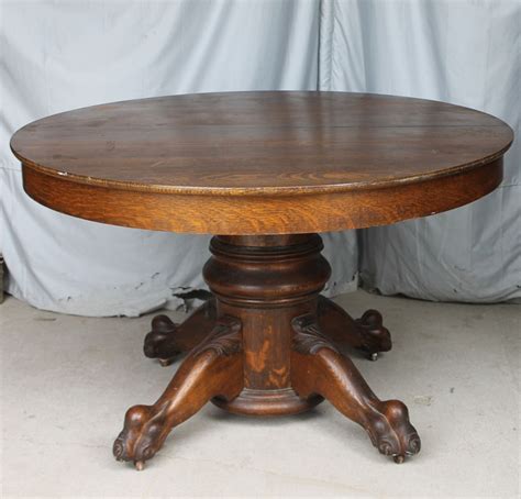 Round Dining Table Antique at Irving Shedd blog