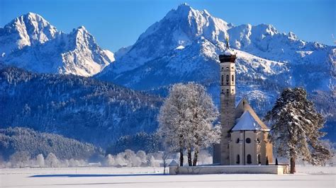 Church in winter HD desktop wallpaper : Widescreen : High Definition ...