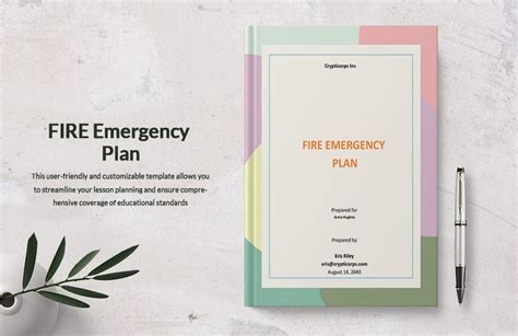 Fire Emergency Plan Template in Word, PDF, Google Docs, Pages ...