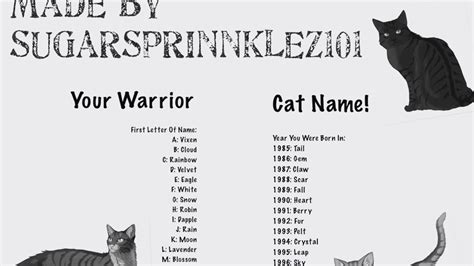 Warrior Cat Name Generator - YouTube