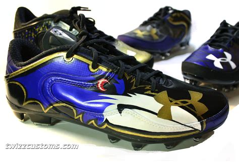 Baltimore Ravens Under Armour Custom Cleats for Lardarius Webb