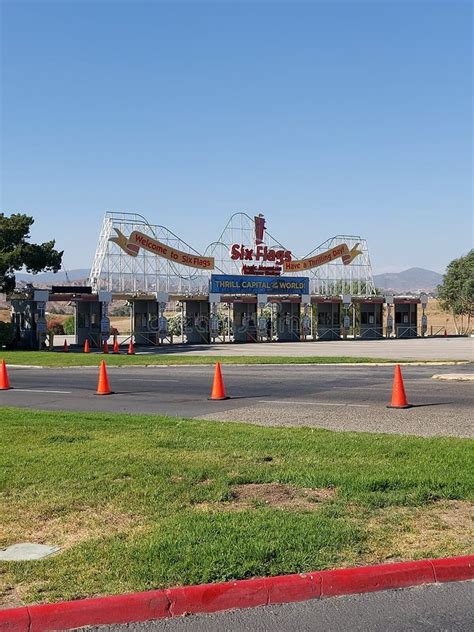 Six Flags Park in Los Angeles California USA Editorial Photography ...