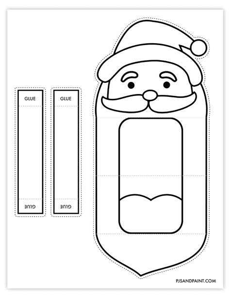 Free Printable Paper Christmas Hand Puppets - Pjs and Paint