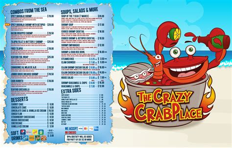 Menu — The Crazy Crab Place