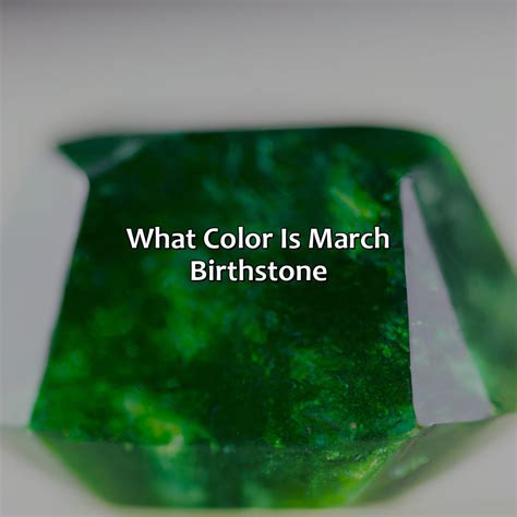 What Color Is March Birthstone - colorscombo.com