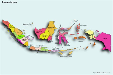 Create Custom Indonesia Map Chart with Online, Free Map Maker. | Tracing worksheets preschool ...