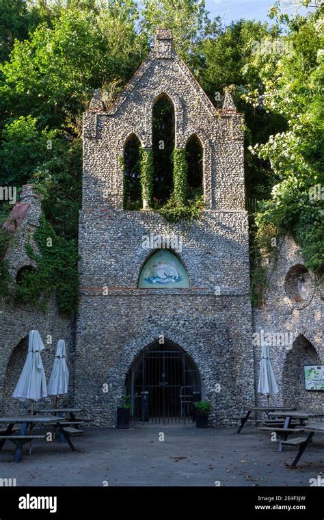 The Hellfire Caves (West Wycombe Caves), a network of man-made chalk and flint cavern ...