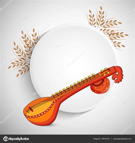 Illustration of elements for Vasant Panchami Stock Vector by ...