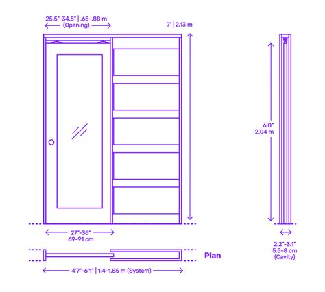 Pocket Door Plan Detail