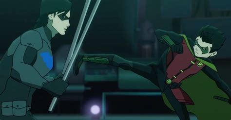 WATCH: Nightwing, Damian Wayne Battle in "Batman vs. Robin" Clip