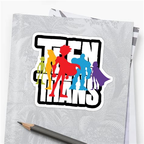 "Teen Titans" Sticker by OhDannyBoy | Redbubble