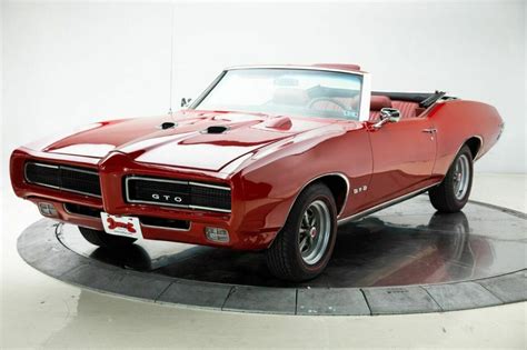 1969 Pontiac GTO V8 6.6L Automatic Convertible Regimental Red - Classic Pontiac GTO 1969 for sale