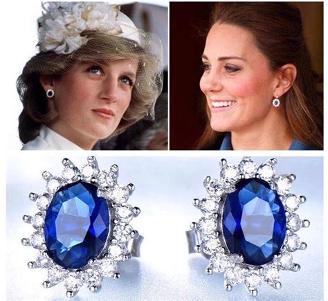 Kate Middleton Earrings | Blue Bridal Earrings | Sapphire Wedding ...