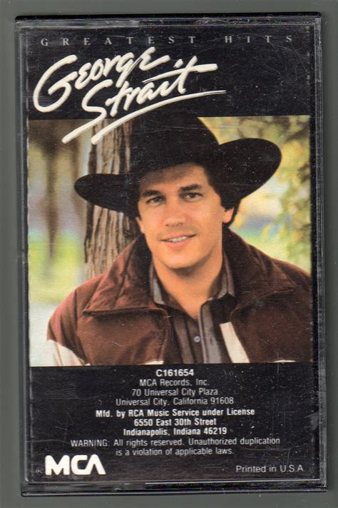 George Strait - Greatest Hits 1985 MCA Cassette Tape