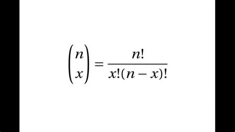 Proof of the Binomial Distribution Factorial Formula - YouTube