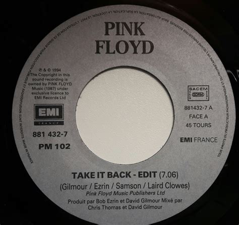 Pink Floyd Take it back (Vinyl Records, LP, CD) on CDandLP