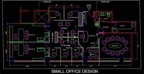 A Small Office Interior Layout Plan | Plan n Design | Small office ...