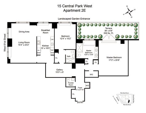 15 Central Park West Floor Plans - floorplans.click