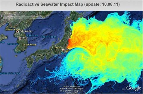 Skażenie z Fukushimy płynie przez Pacyfik – Crazy Nauka