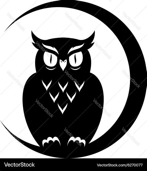 Symbol owl Royalty Free Vector Image - VectorStock