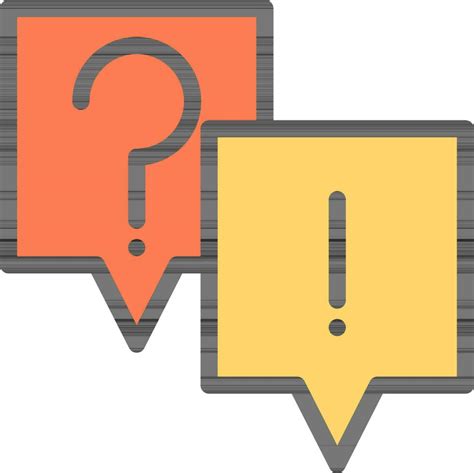 FAQ Icon In Orange And Yellow Color. 24333240 Vector Art at Vecteezy