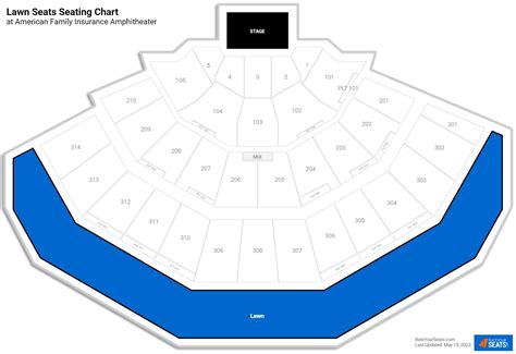 Marcus Amphitheater Seating Chart With Rows | Elcho Table