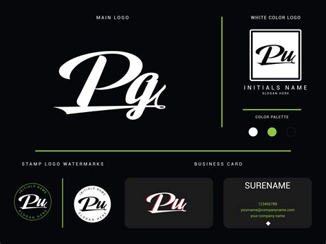 Stylish Pg Luxury Fashion Logo, Modern Apparel PG Logo Icon Vector For ...