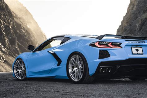 Chevrolet Corvette C8 Stingray Rapid Blue Blaque Diamond BD-F12 Wheel | Wheel Front