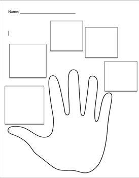 Five Finger Retell Worksheet - Editable | Worksheets, Retelling, Story ...