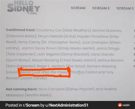 Patrick dempsey mark Kincaid is the secret role : r/Scream