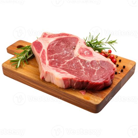 Fiorentina T-bone steak cut on wooden board isolated 29284501 PNG