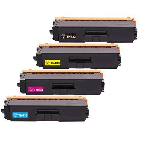 Compatible Brother TN433 Toner Cartridges - 4-Pack Color Set ( TN433BK – ohmycables