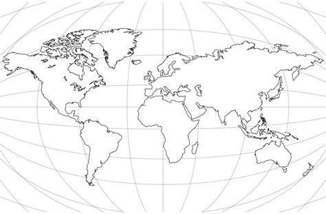 Top World Map Black And White With Borders Photos – World Map Blank ...