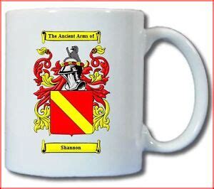 SHANNON (IRISH) COAT OF ARMS COFFEE MUG | eBay