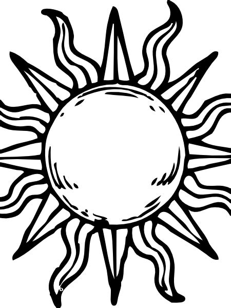 Realistic Sun Drawing at GetDrawings | Free download