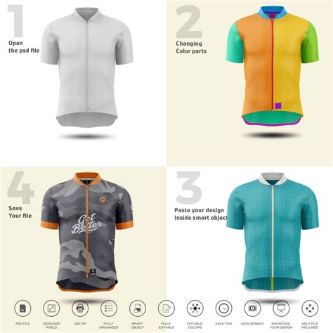 Men's Cycling Jersey Mockup :: Behance