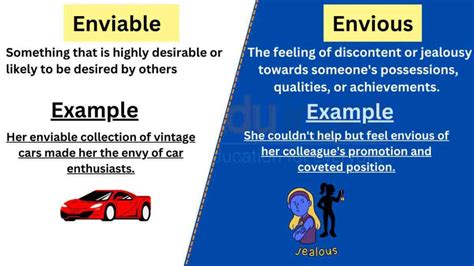 Enviable vs Envious-Difference Between and Examples