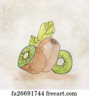 Free art print of Fruit illustration with watercolor | FreeArt | fa26691744