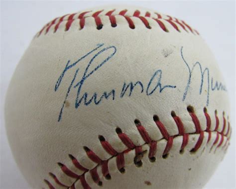 Thurman Munson Signed OL Baseball (PSA LOA) | Pristine Auction