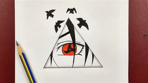 Easy to draw | how to draw itachi’s [ Mangekyō Sharingan ] NARUTO ART - YouTube