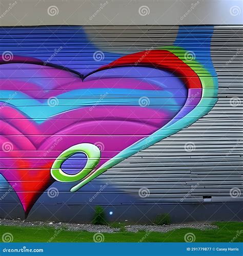 Love heart graffiti stock illustration. Illustration of font - 291779877