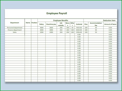 Notion Payroll Template