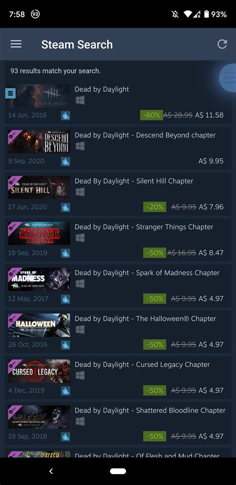 DBD DLC on sale on the steam store coz of Halloween sale (Shown in AUD) : r/deadbydaylight