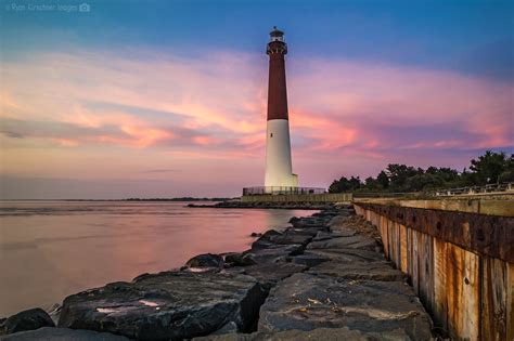 Barnegat Bay Lighthouse at Sunset | Barnegat bay, Beautiful lighthouse, Barnegat lighthouse