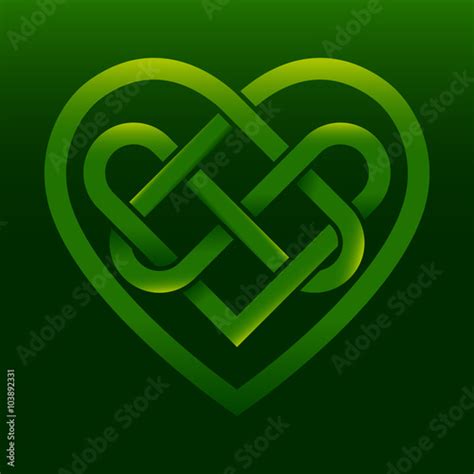 "Celtic Irish knot heart vector illustration" Stock image and royalty-free vector files on ...