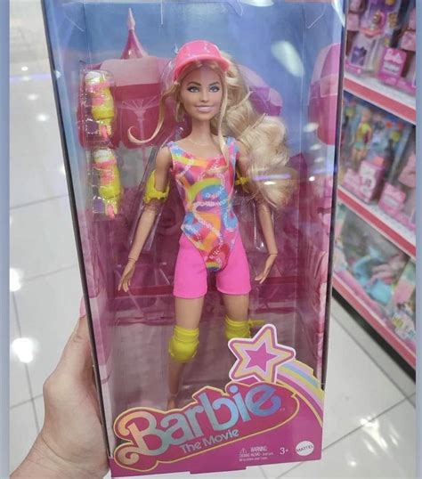 IRL image of the Barbie movie roller blading doll : r/Barbie